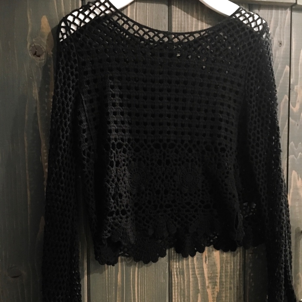 Black Crochet top